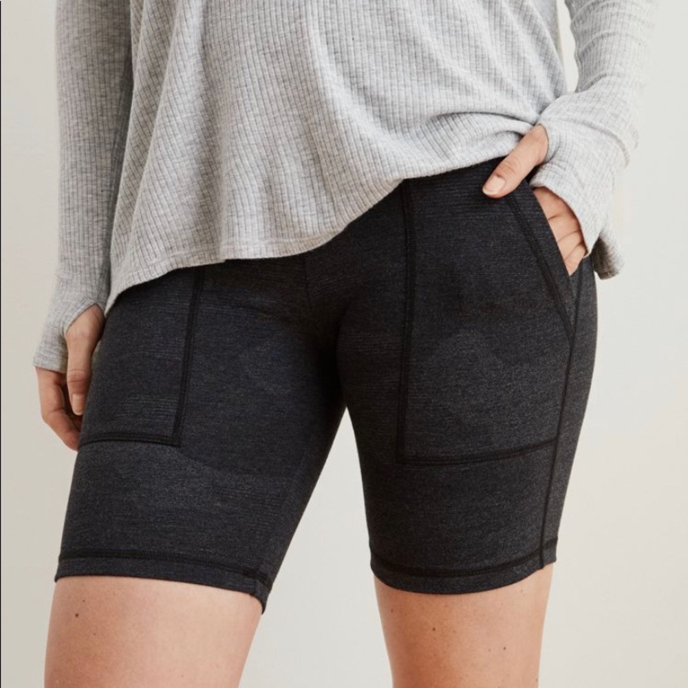 Aerie Chill Camo Pocket Bike Shorts